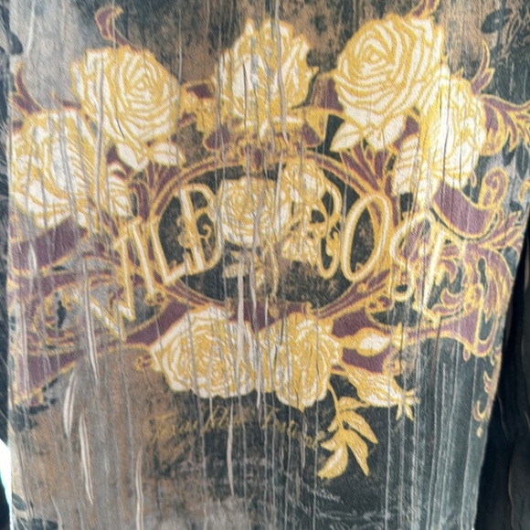 Me’chant Gray Multcolored Floral Pleated Coat Size XL - Picture 8 of 12